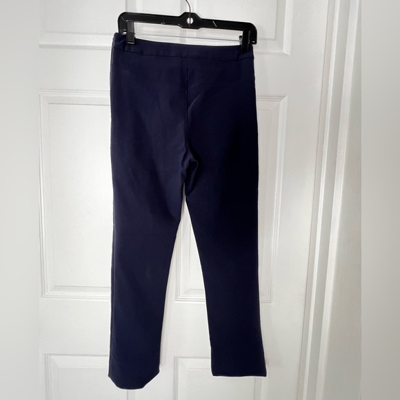 MM Lafleur Blue Structured Stretch Trouser Pants Sz 4 - Picture 9 of 13